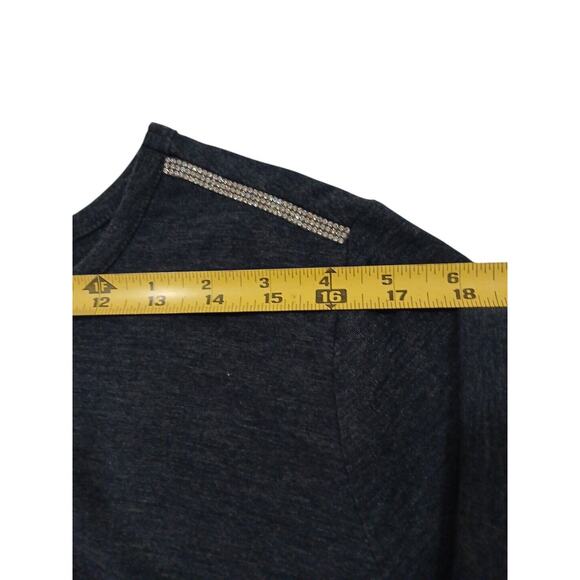 Retrology Glam T-SHIRT Curvy Plus Sz 1X  Navy Blue PARIS Perfume Graphic BLING - Picture 8 of 14